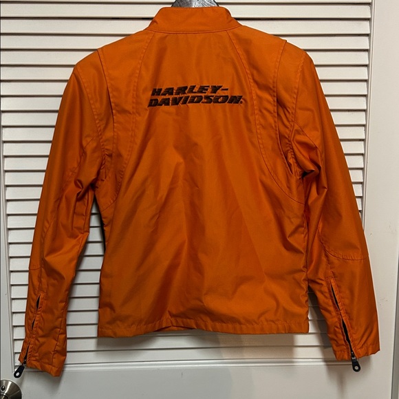 Harley-Davidson Orange and Black Nylon Riding Jacket - Picture 3 of 3